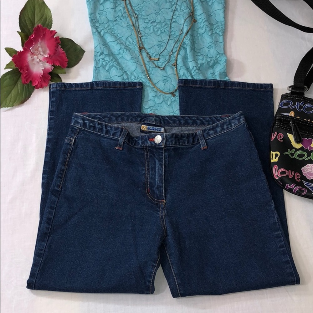 Blue Asphalt Stretchy Indigo Cropped Capri Jeans Jrs 5 - Picture 2 of 8